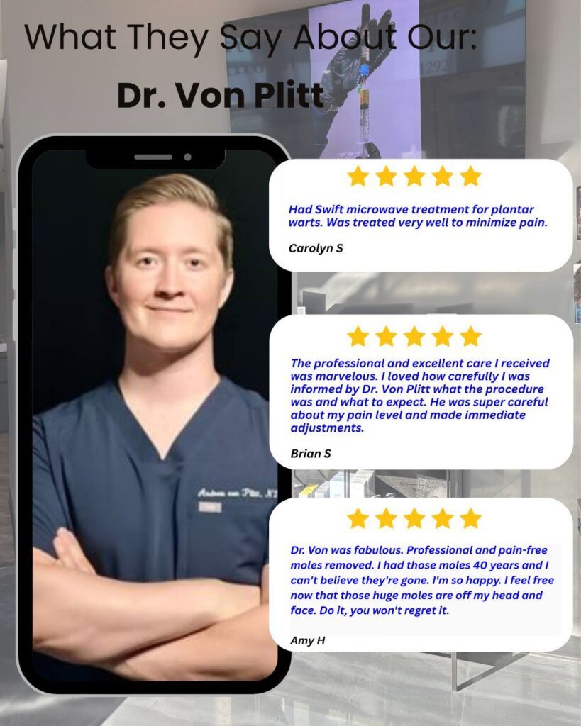 Dr. Von Plitt Reviews Portland Mole removal, skin tag removal and wart removal reviews for Dr. Von Plitt in Portland at Cascade Medical Spa