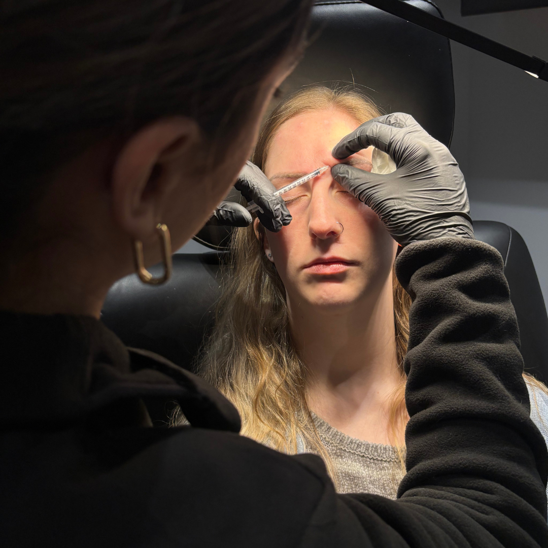 Injector performing cosmetic injectable treatment at Cascade Medical Spa in Portland Oregon