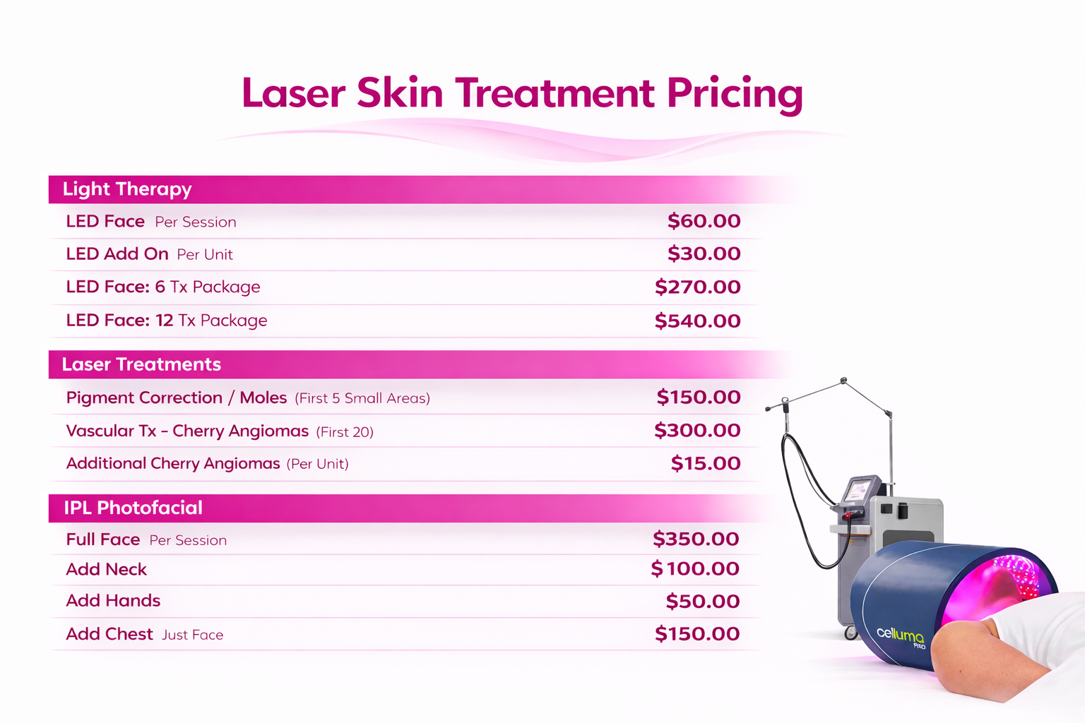 Laser-skin-treatment-pricing in portland